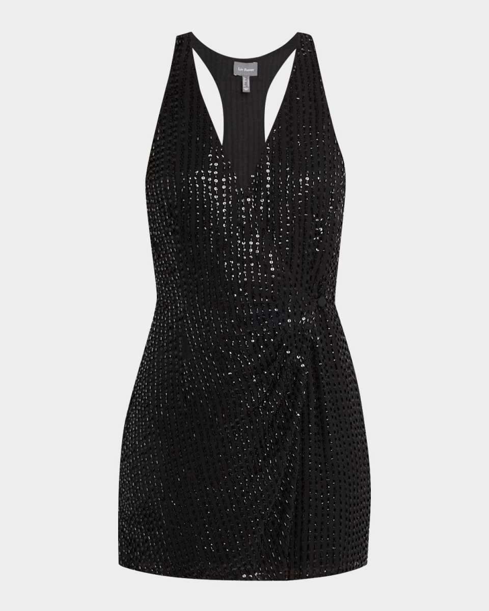 Viola Beaded Racerback Mini Dress